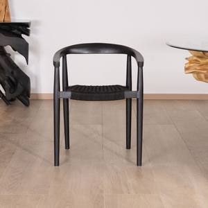 Juego de 2 sillas de comedor Vandana Urban Craft de acacia con asientos de tela beige Vogue. - Product Image 2