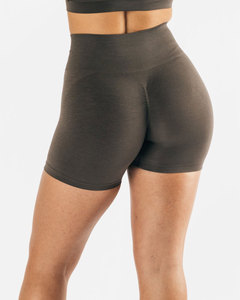Women's <b>Gym</b> Yoga Shorts Seamless Tight High Waist <b>Scrunch</b> Butt Workout Running Spandex/Nylon Anti-static Sport <b>Leggings</b> - Product Image 2