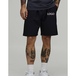 Shorts taille haute pour hommes, style streetwear, amples, unis, en coton, pour le sport, collection printemps - Product Image 1