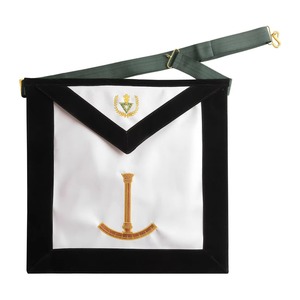 Delantal de Grado de Gran Súperintendente Masónico, Verde Oscuro, Varios Materiales, Precios Accesibles, para Regalia Masónica - Product Image 2