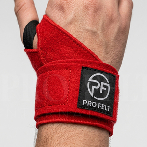 OEM ODM Bandes de poignet robustes rouges pour haltérophilie, powerlifting, entraînement en salle de sport, soutien réglable avec fermeture auto-agrippante - Product Image 4