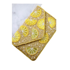 Bolso bandolera de algodón de gran capacidad de estilo bohemio indio para mujer, hecho a mano, con cuentas, para compras de noche, con cremallera, duradero - Product Image 6