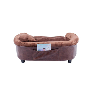 Coussin moelleux pour chien et chat d'intérieur - Confortable, durable, base antidérapante, tissu respirant, housse amovible, lit pour chien et chat - Product Image 4