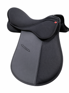 Selle de saut et de course pour cheval en cuir Premium Star avec arceau en plastique, tailles adultes 12-18, siège disponible - Product Image 5