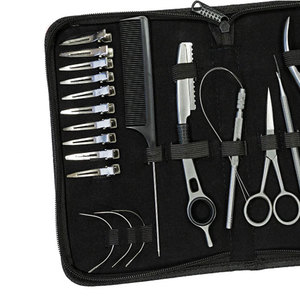 Kit d'outils pour extensions de cheveux, pinces professionnelles en acier inoxydable, ciseaux, peigne, clips, aiguille à boucle, perles, ensemble pour extensions de cheveux - Product Image 5