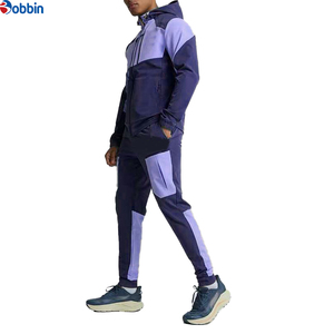 Conjunto de Chaqueta Cortavientos Deportiva para Hombre, Color Sólido Personalizado, Talla Grande, Ligera, para Deportes Casuales - Product Image 6