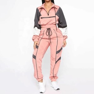 Custom Made women's slim fit hooded tracksuit set low price best selling fashionable stylish cotton sportswear solid color OEM - Product Image 3