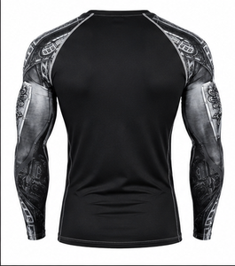 <b>Boxing</b> MMA T-<b>shirt</b>+Pant Sportsuit Men Rashguard Jiu Jitsu T-<b>Shirt</b> Muay Thai Shorts Bjj Kickboxing Compression Figtwear Set - Product Image 2