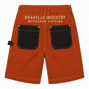 Denim Cargo Utility <b>Shorts</b> Homme Custom Washed Black Y2K <b>Men's</b> Multi-Pocket Streetwear Pantalon Cargo Court Low MOQ France - Product Image 3