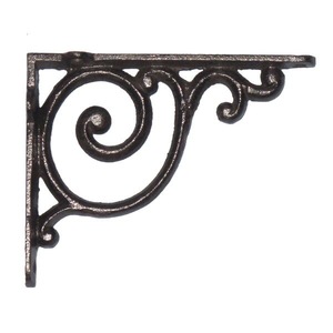 Unicorn Handicrafts Premium Quality Cast Iron Vintage Style Single Tier Wall Bracket Decorative Floating <b>Shelf</b> - Product Image 4
