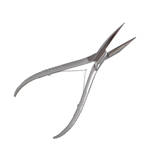Pince professionnelle en acier inoxydable de qualité supérieure pour l'application et le retrait de micro-anneaux pour extensions de cheveux - Product Image 2