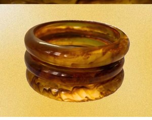 Classic Style Resin Bangle Set In <b>Red</b> Black And Brown Marbled Design Unisex Girls special gift <b>Bracelets</b> At Best Price - Product Image 5