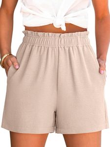 Shorts de sport athlétiques pour femmes, écologiques, respirants, taille haute, séchage rapide, évacuation de l'humidité, entraînement, fitness, course à pied, yoga, gym - Product Image 1