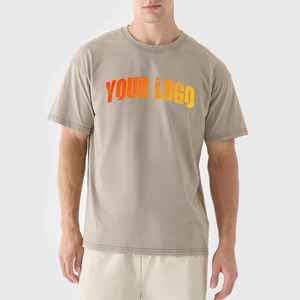 2026 New Arrival Oversized Men's Crew Neck Short Sleeve Hip Hop Loose Fit Printed <b>T</b>-Shirt Summer Casual Quick Dry Breathable - Product Image 4