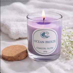 Bougie en pot en gros et en commande groupée, bougie parfumée faite à la main, écologique, style moderne avec cire de paraffine de qualité supérieure, pot en verre transparent - Product Image 2