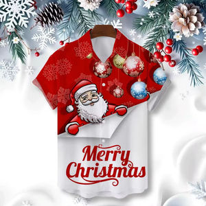 เสื้อเชิ้ตฮาวายแขนสั้นผู้ชายแฟชั่นฤดูร้อน ผ้าโพลีเอสเตอร์ 100% ระบายอากาศได้ดี สวมใส่สบาย ไม่เป็นขุย ลายดอกไม้ต้นมะพร้าว - Product Image 4