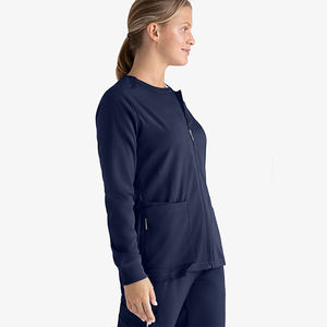 Bata de Laboratorio 2024 OEM de Alta Calidad, Transpirable y Cómoda, con Cuello Redondo, Bolsillos, Diseño Ajustado, para Uso Hospitalario, Chaqueta Sanitaria para Mujer - Product Image 5