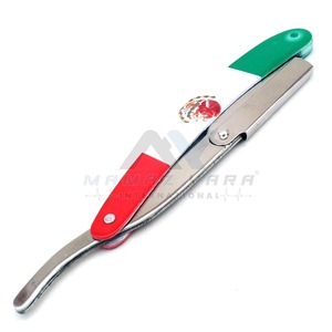 Premium Stainless Steel Swing Lock <b>Straight</b> Razor Professional Mens Single Blade Barber Shavette Safety Shaving Tool for Groom - Product Image 1