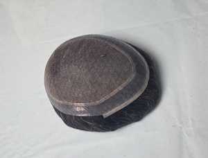 Peluca de Cabello Humano Australiano, Cabello Virgen Remy, Prótesis Capilar China, Toupee Taz Hair BD, Ondas Suaves, Ondas Profundas, Lace Front - Product Image 6