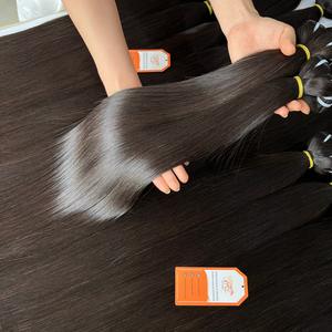 Cabello Humano Vietnamita Liso Natural de 26'' Doble Trama, Grado 12A, Listo para Enviar, Paquete de Cabello Vietnamita Virgen Liso Natural - Product Image 1