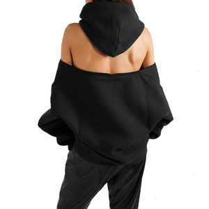 Sweat-shirt à épaules dénudées pour femme, coupe ajustée, pull élégant à manches longues, haut décontracté léger pour un usage quotidien - Product Image 6