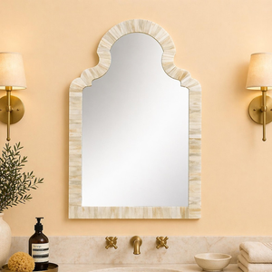 Espejo Decorativo de Pared Hexagonal de Diseño Moderno con Incrustaciones de Hueso Hecho a Mano, Navidad, OEM, ODM - Product Image 4