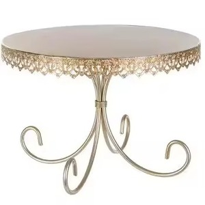 Support à gâteau vintage en cuivre martelé à la main, finition texturée ondulée, base ronde sur piédestal, pour pâtisserie maison - Product Image 4