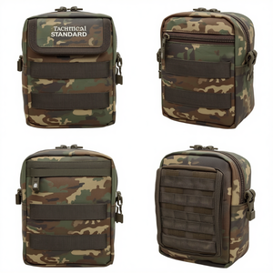 Bolsa Organizadora Utilitaria de Camuflaje Digital Premium con Múltiples Compartimentos, Cinturón Ajustable y Diseño Resistente al Agua - Product Image 4