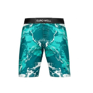 Custom Front Martial Arts MMA Shorts Canvas Fabric Elastic Waistband Button Fly Closure Pockets Quick Dry Breathable - Product Image 5