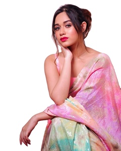 Haute qualité dernière pré-cousu Readymade Georgette Saree avec chemisier pour les fêtes de mariage séquence brodée femmes robe - Product Image 1