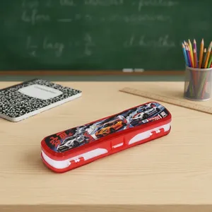 VIKAS X Mini Pencil <b>Box</b> Original Durable Plastic Stationery Organizer Storage Case for Student School Supplies <b>Pens</b> Pencils - Product Image 6