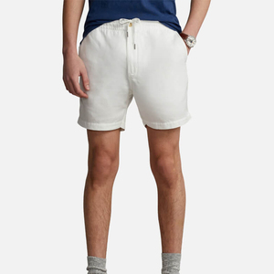 Shorts pour hommes tendance style urbain taille mi-haute avec cordon de serrage 6XL, poches, motif uni imprimé, 100% coton écologique - Product Image 6