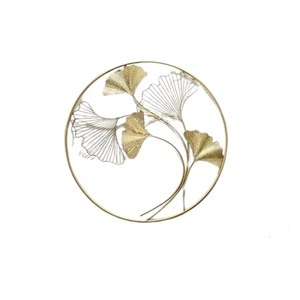 Luxury 3D Metal <b>Wall</b> Art <b>Decor</b> Modern <b>Leaf</b> & Deer Iron Sculpture Set of 3 for Living Room Hotel <b>Wall</b> Hanging - Product Image 5