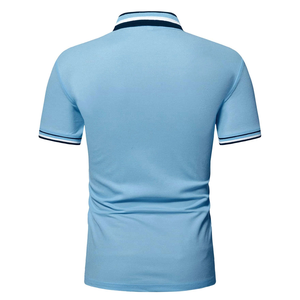 Polo de Golf Europeo Premium para Hombre, 100% Algodón, Uniforme Bordado Personalizado, Transpirable, Informal Elegante, Manga Corta - Product Image 3