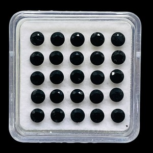 Tourmaline noire naturelle 3 mm, taille diamant, pierres précieuses en vrac, prix de gros, lot de pierres précieuses pour bijoux - Product Image 6