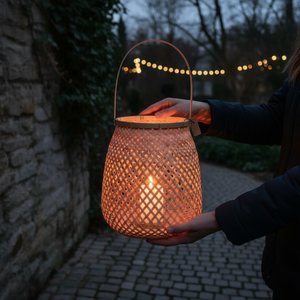 Handmade Bamboo <b>Candle</b> Holder Bamboo Lantern Wholesale <b>Cheap</b> Price Eco-friendly Handle Crafted Lantern for Home Decor - Product Image 5