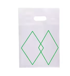 Sacs de courses en plastique LDPE colorés découpés sur mesure avec logo personnalisé - Product Image 6