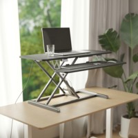 Convertisseur de bureau électrique AUKI 1010MM, support réglable en hauteur pour bureaux et espaces de travail à domicile