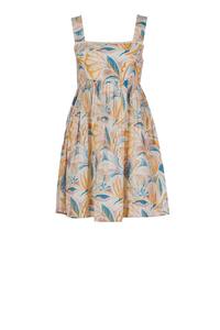 Vestido Mini Casual de Algodón Puro para Mujer, Corte en A, Suave y Cómodo, con Logotipo Frontal, para Uso Diario, Desayunos Universitarios, Viajes y Clima Cálido - Product Image 2