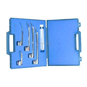 Set de Laringoscopio Eléctrico LED Miller con 5 Hojas Rectas de Acero Inoxidable, Certificado CE ISO, OEM ODM, Venta al por Mayor, Kit de Intubación ORL - Product Image 4