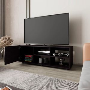 Mobile TV in Wengue con Anta e Vano Aperto, Elegante Arredo per l'Intrattenimento Domestico - Product Image 2