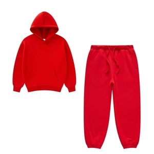 Ensemble survêtement polaire deux pièces personnalisé avec logo pour enfants – Sweat à capuche et pantalon de jogging pour garçons et filles - Product Image 3