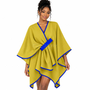 Écharpe-châle de luxe asymétrique Cosh International Sorority Sisterhood, châle-couverture chaud d'hiver, poncho pull - Product Image 3