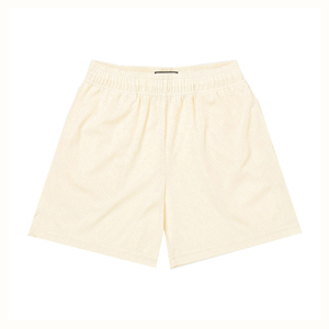 Shorts en maille taille haute personnalisés pour hommes – Respirants, écologiques, séchage rapide, doublure en maille design, été, couleur unie, style urbain - Product Image 5