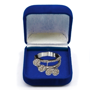 Anillo Elegante de Oro Rosa de 14 Quilates con Baño de Rodio y Diamante Cultivado en Laboratorio, Certificado por IGI, Estilo Cóctel para Mujer - Product Image 1