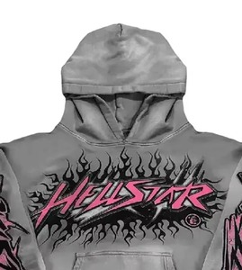New Top Quality Mens Hoodies Fashion DTG Custom Printing Vintage Distressed Acid Wash Sun Fade <b>Rhinestone</b> Hooded <b>Jacket</b> hoodie - Product Image 3