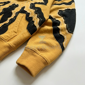 OEM ODM 2026 Sweat à capuche oversize en polaire d'hiver brodé et personnalisé 100% coton Premium pour tenue décontractée et streetwear ZABEX SPORTS - Product Image 5