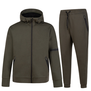 Ensemble de survêtement d'hiver pour homme de qualité supérieure, coupe classique, 100% coton, respirant, séchage rapide, style hip-hop - Product Image 1