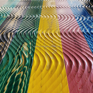 IRODORITAI WAVE SNAKE Planches de parquet modernes en cèdre japonais massif teint et luminescent, à rainures et languettes, W-02-R, pour usage domestique et de divertissement - Product Image 3