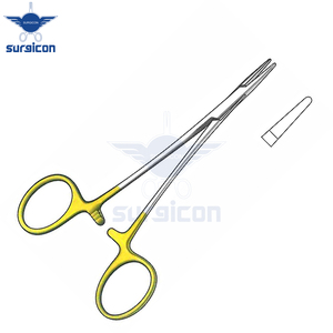 ที่จับเข็มผ่าตัด Nagata ขนาด 11.5 ซม. / 4-1/2 นิ้ว พร้อมหัวทังสเตนคาร์ไบด์ TC GOLD สำหรับการจับเข็มอย่างแม่นยำ - Product Image 6